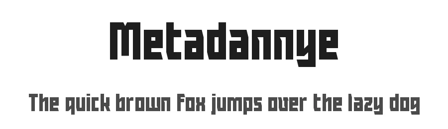 Metadannye by UkiyoMoji Fonts — Decorative Font