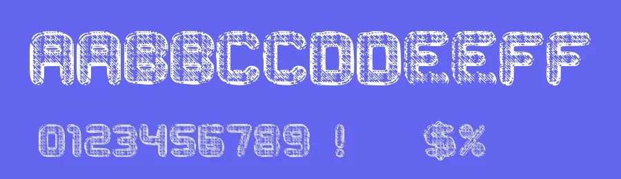 Metal Curvy by Woodcutter — Decorative Font — thumbnail 3