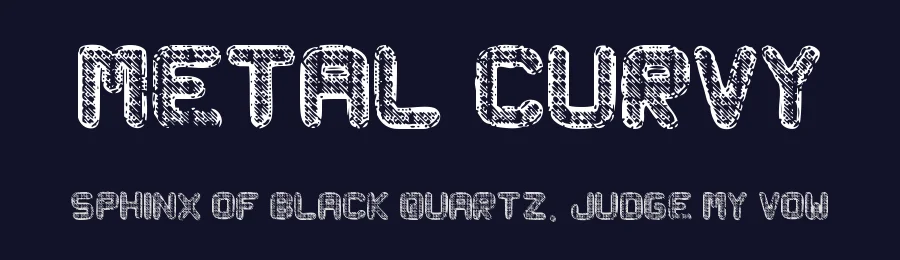 Metal Curvy by Woodcutter — Decorative Font — thumbnail 2
