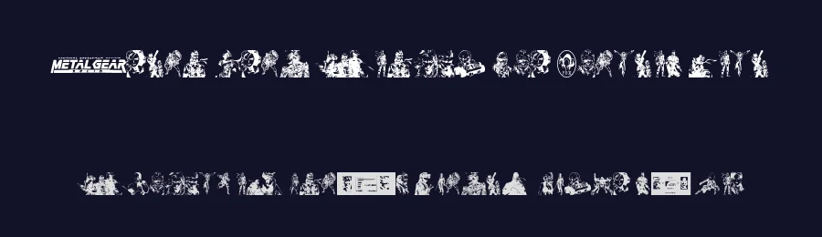 Metal Gear Solid The Phantom Font by xstreamed.tv — Dingbats Font — thumbnail 2