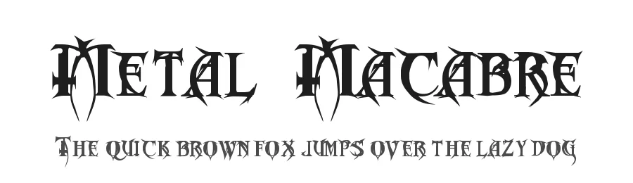 Metal Macabre by Bolt Cutter Design-Industrial Strength — Blackletter Font