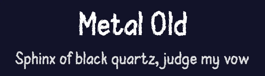 Metal Old by Studio Hello Good — Decorative Font — thumbnail 2