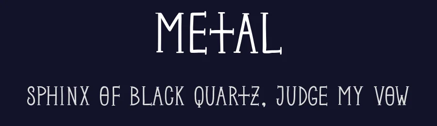 Metal by Doffdog — Blackletter Font — thumbnail 2