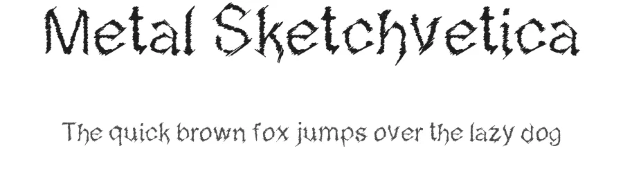 Metal Sketchvetica by Elohin β Blackletter Font