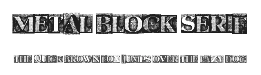 Metal Block Serif by Xerographer Fonts — Decorative Font