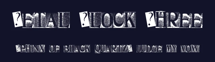 Metal Block Three by Xerographer Fonts — Decorative Font — thumbnail 2