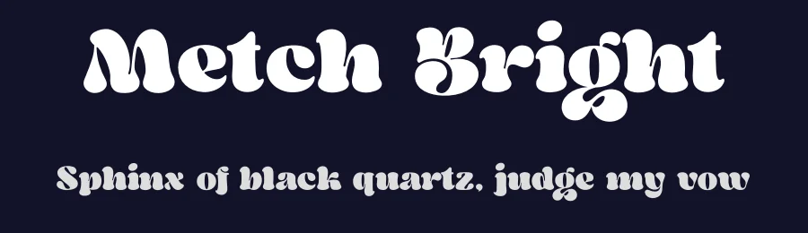 Metch Bright by Zeenesia Studio — Decorative Font — thumbnail 2