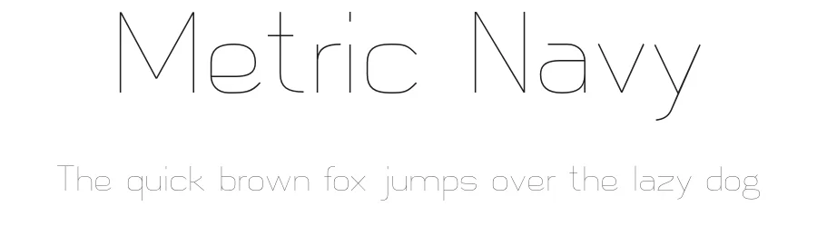 Metric Navy by Cort9 — Sans Serif Font