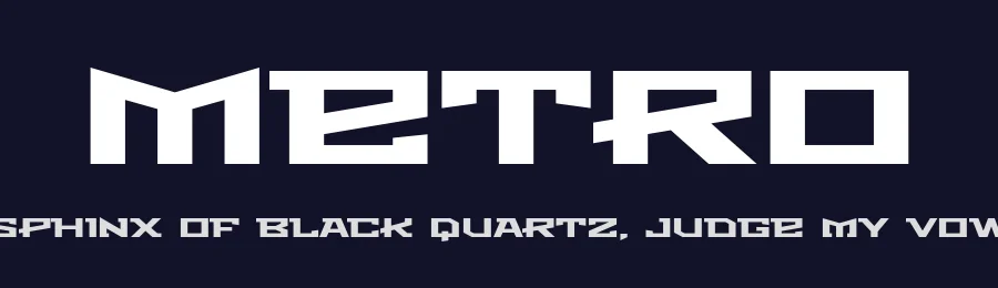 Metro by Jovanny Lemonad — Decorative Font — thumbnail 2
