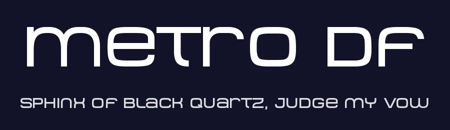 Metro DF by Harold's Fonts — Display Font — thumbnail 2