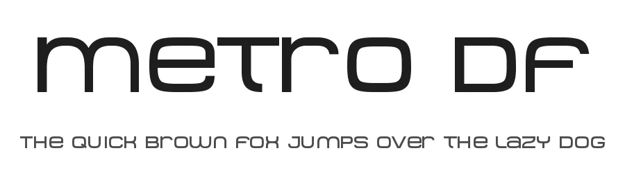 Metro DF by Harold's Fonts — Display Font