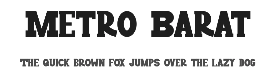 Metro Barat by Muhammad Yafinuha — Serif Font