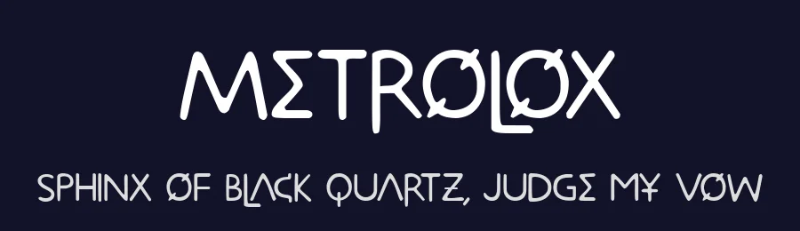 Metrolox by Apostrophic Labs — Decorative Font — thumbnail 2