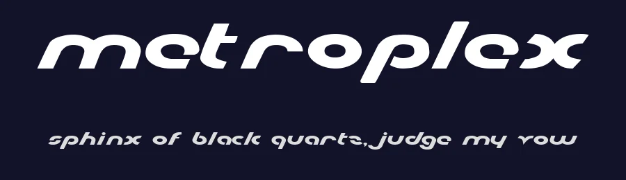 Metroplex by Iconian Fonts — Display Font — thumbnail 2