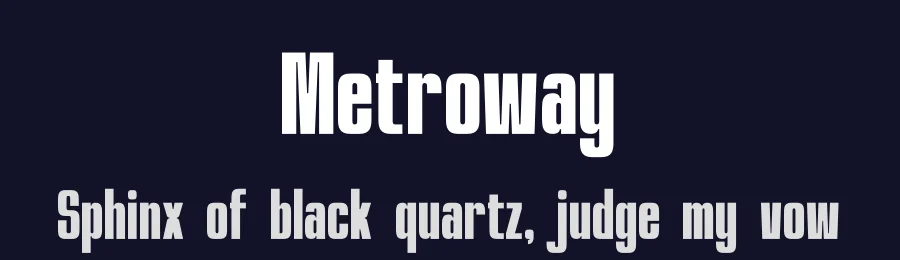 Metroway by Denustudios — Sans Serif Font — thumbnail 2