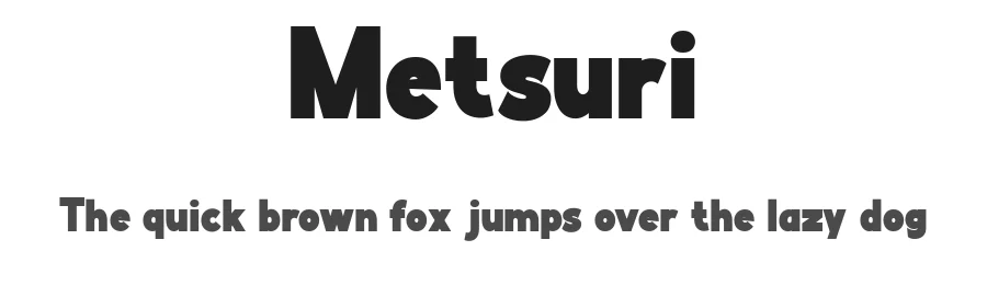 Metsuri by Achmad Yani — Sans Serif Font