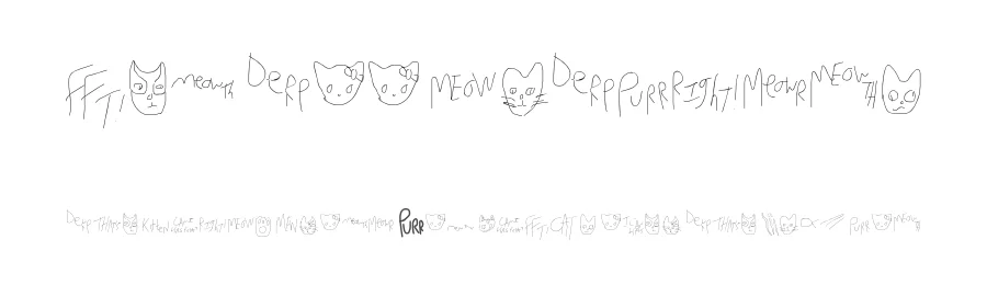 Mew Too CatDings by KineticPlasma Fonts — Dingbats Font