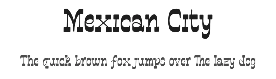 Mexican City by Typefactoryco β Decorative Font