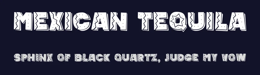 Mexican Tequila by Vladimir Nikolic — Decorative Font — thumbnail 2