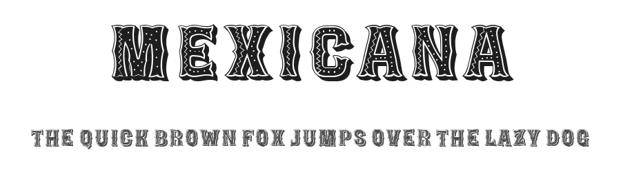 Mexicana by Vladimir Nikolic — Decorative Font
