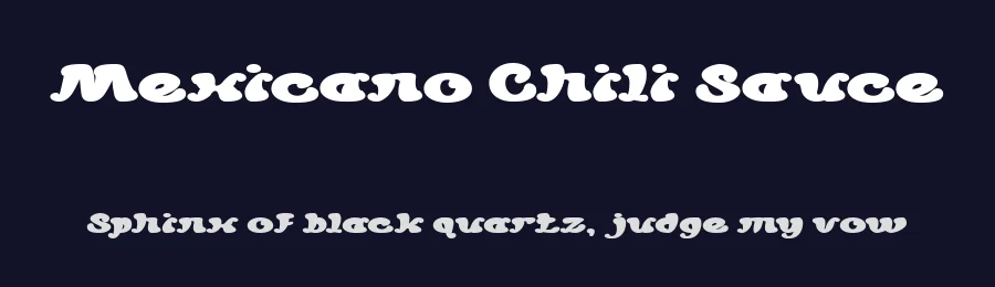 Mexicano Chili Sauce by weknow — Decorative Font — thumbnail 2