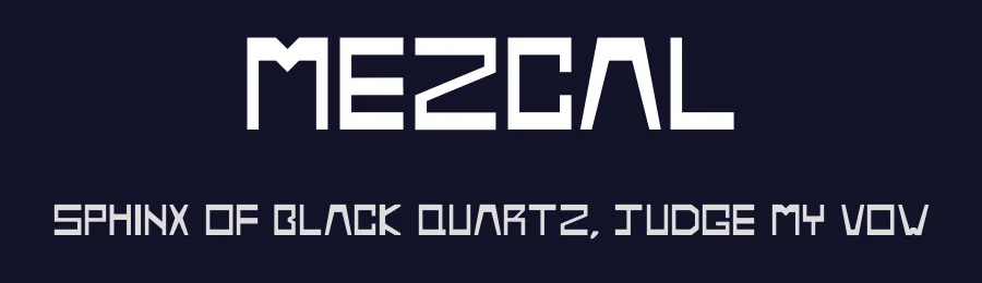 Mezcal by Guy Hall — Decorative Font — thumbnail 2