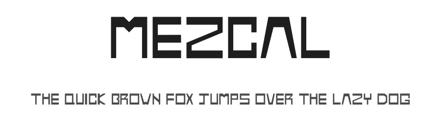 Mezcal by Guy Hall — Decorative Font