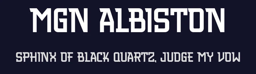 MGN Albiston by Studio Morgana.id — Sans Serif Font — thumbnail 2