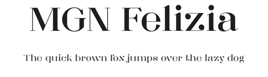 MGN Felizia by Studio Morgana.id β Serif Font