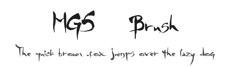 MGS 4 Brush by David Hayter — Decorative Font