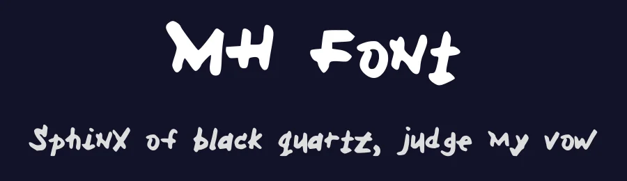 MH Font by M H — Script Handwritten Font — thumbnail 2