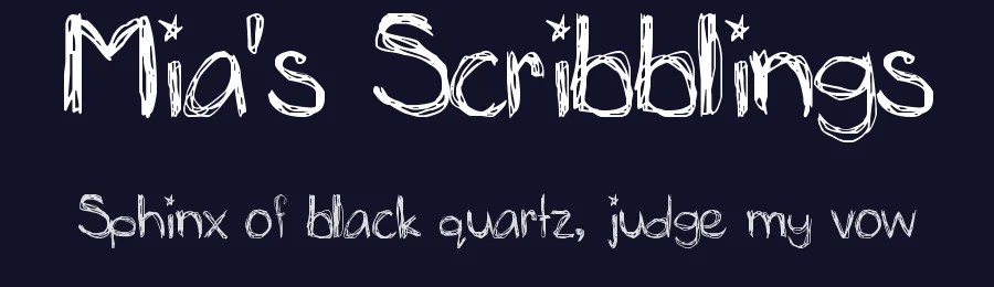 Mia's Scribblings by Amelia — Script Handwritten Font — thumbnail 2