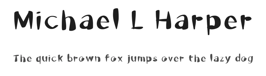 Michael L Harper by Michael Harper — Decorative Font