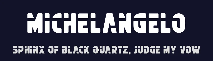 Michelangelo by Wahyu Rahmawan — Decorative Font — thumbnail 2