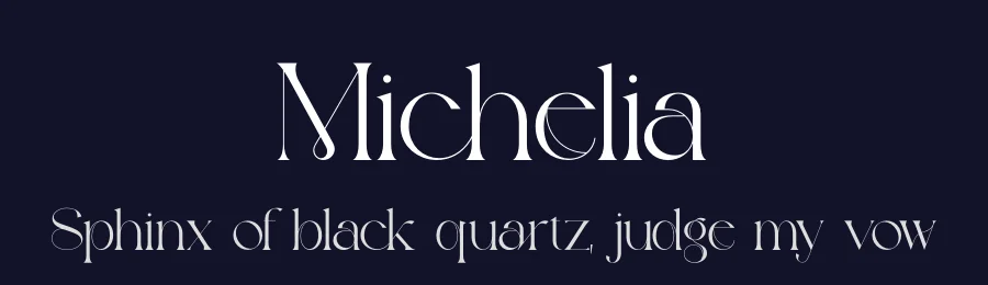 Michelia by Riyadh Rahman — Decorative Font — thumbnail 2
