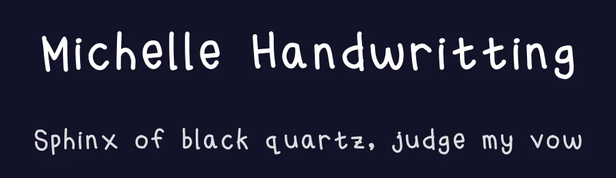 Michelle Handwritting by Michelle Florencia — Script Handwritten Font — thumbnail 2