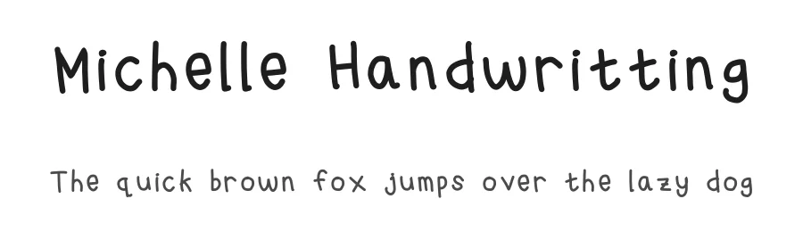 Michelle Handwritting