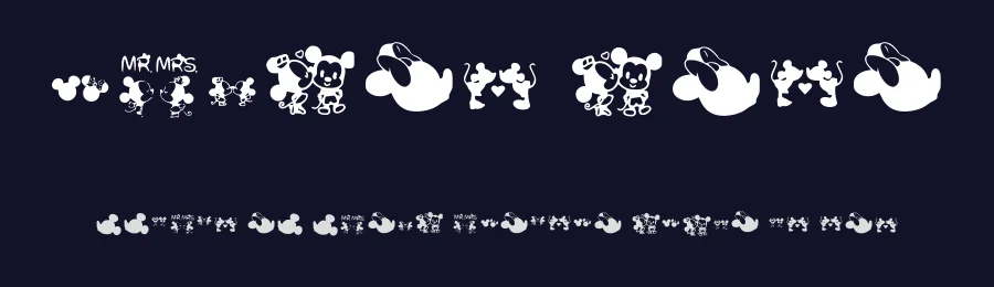 Mickey Love by Criper Lee — Dingbats Font — thumbnail 2