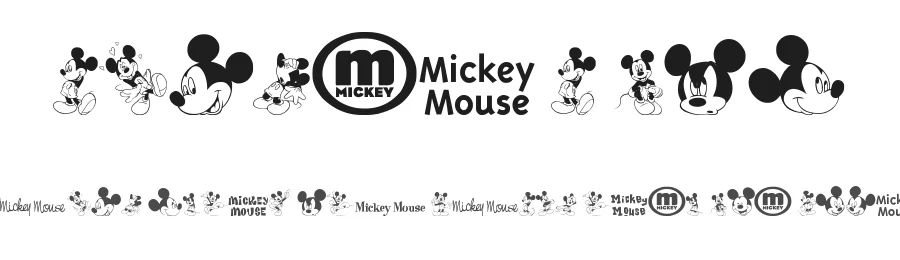 Mickey M TFB by zanatlija — Dingbats Font
