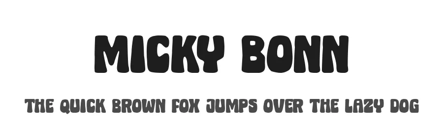 Micky Bonn by Subectype & Orenari β Decorative Font