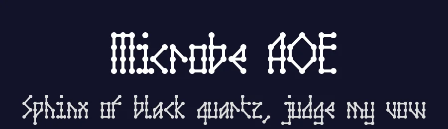 Microbe AOE by Astigmatic One Eye Typographic Institute — Decorative Font — thumbnail 2