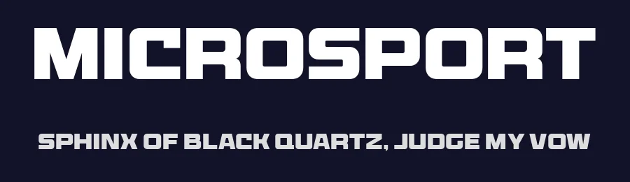 Microsport by Namara Creative — Sans Serif Font — thumbnail 2