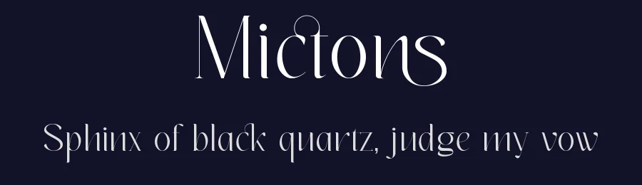 Mictons by Penatic Studio — Serif Font — thumbnail 2