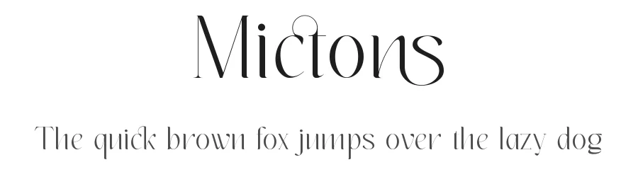 Mictons by Penatic Studio — Serif Font