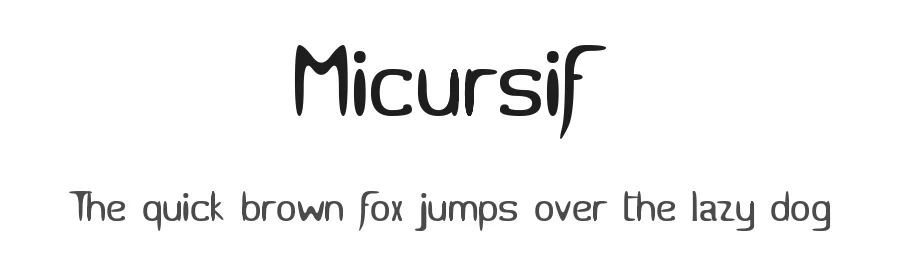 Micursif by Gaël Chrétien — Decorative Font