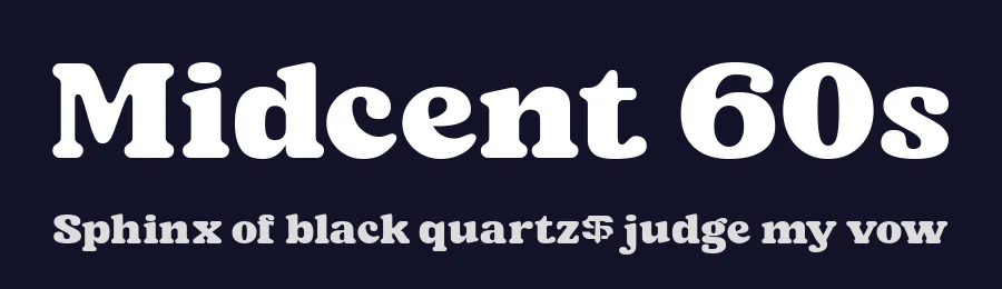 Midcent 60s by Ilham Aji Saputro — Decorative Font — thumbnail 2