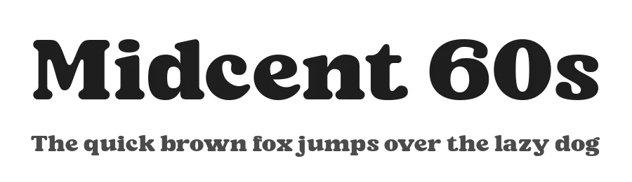 Midcent 60s by Ilham Aji Saputro β Decorative Font