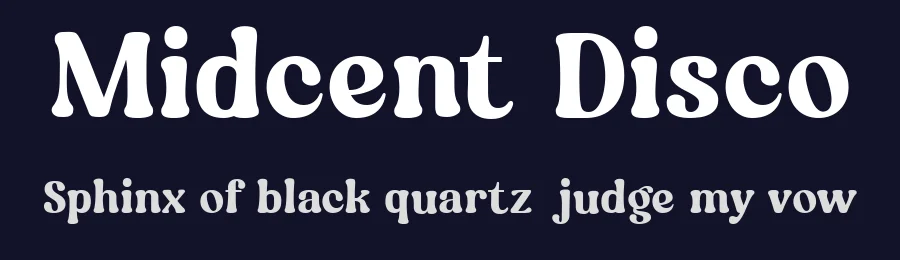Midcent Disco by Ilham Aji Saputro — Decorative Font — thumbnail 2