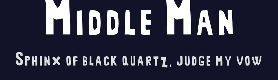 Middle Man by Adult Human — Decorative Font — thumbnail 2