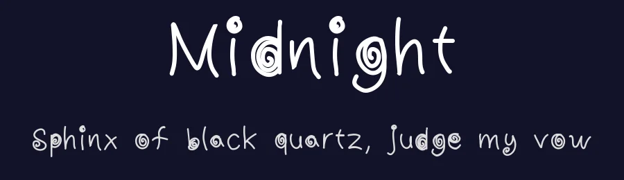 Midnight by Oce Emo — Decorative Font — thumbnail 2